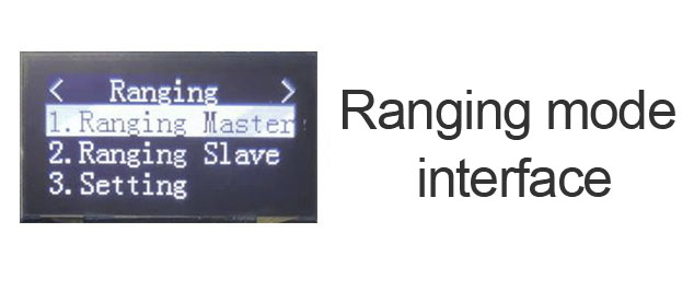 интерфейс режима измерения дальности