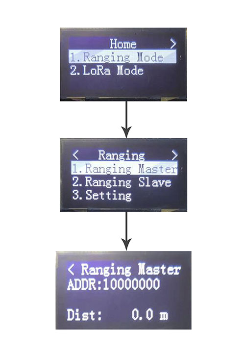 Выберите один набор в качестве хоста ранжирования: основной интерфейс – интерфейс режима дальности – интерфейс хоста ранжирования.