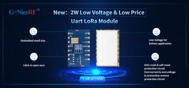Новинка: низковольтный и недорогой модуль Uart LoRa мощностью 2 Вт LoRa6100II