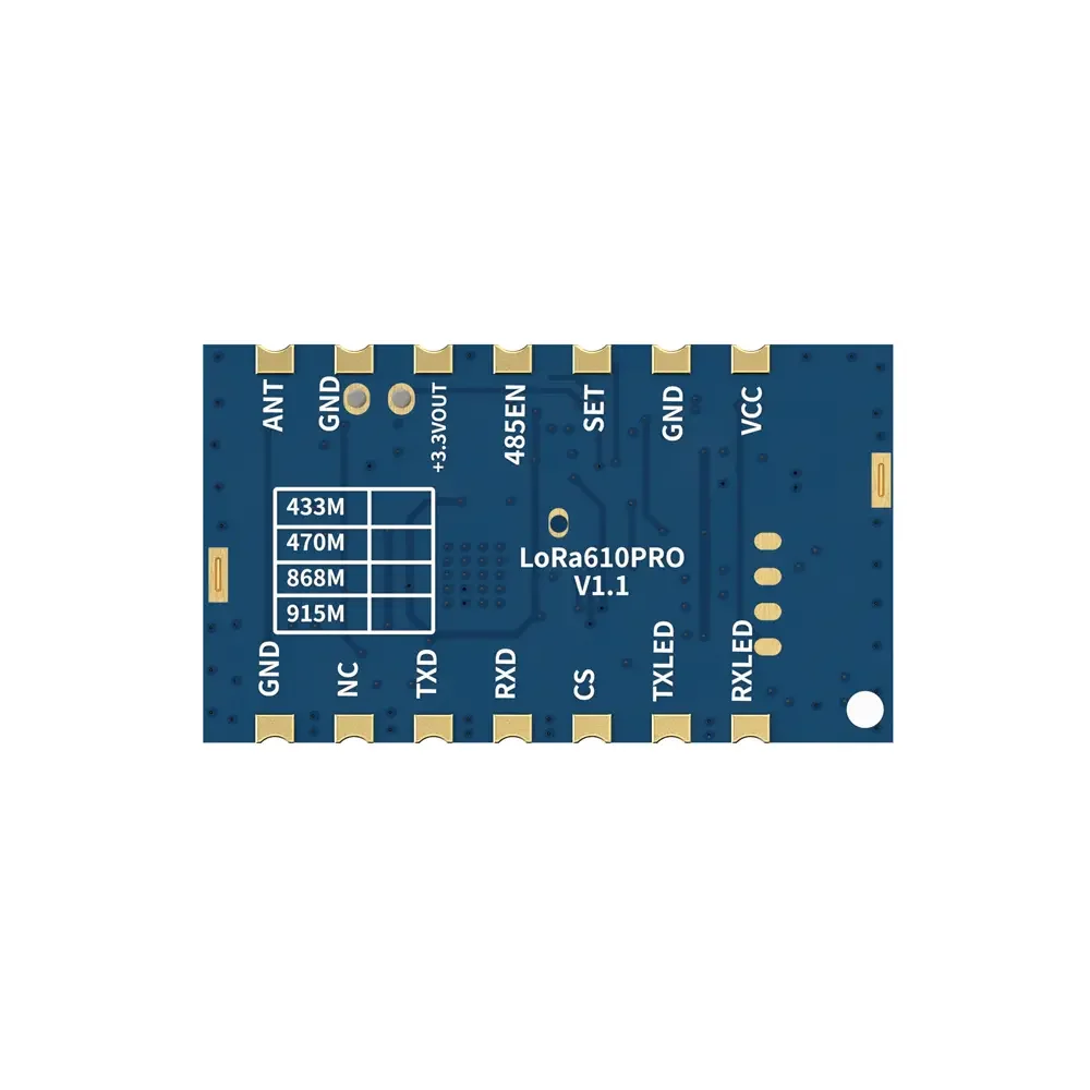 LoRa610Pro: сертификация KC/ANATEL, встраиваемый модуль UART LoRa малого размера мощностью 100 мВт с защитой от электростатического разряда