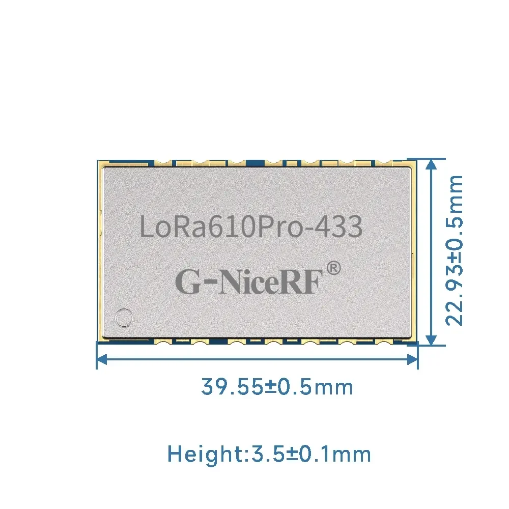 LoRa610Pro: сертификация KC/ANATEL, встраиваемый модуль UART LoRa малого размера мощностью 100 мВт с защитой от электростатического разряда