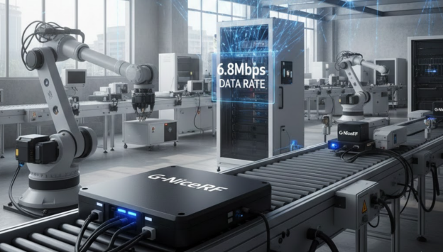 Архитектура UWB RTLS со скоростью передачи данных 6,8 Мбит/с.