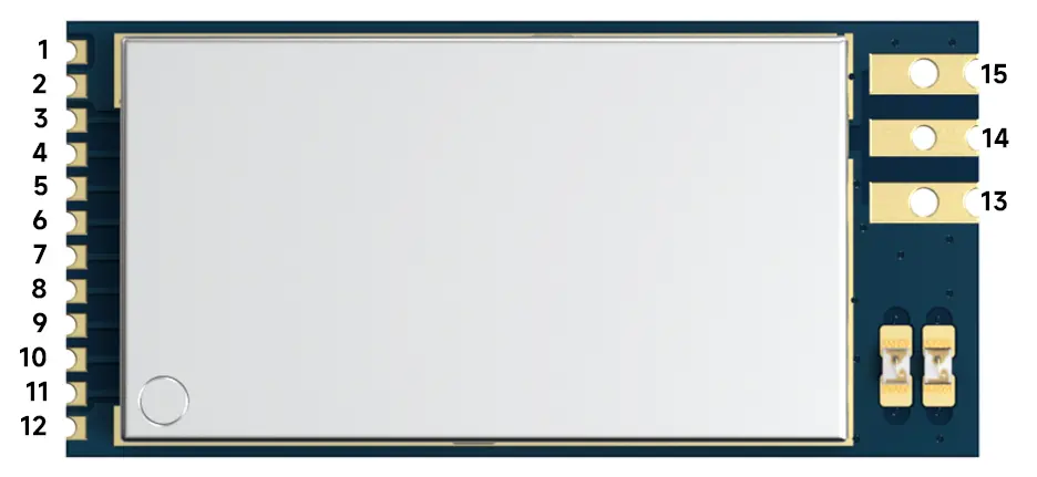 Определение контактов мощного 500 мВт UWB-модуля входного интерфейса UWB3000F27 Определение контактов мощного 500 мВт UWB-модуля входного интерфейса UWB3000F27