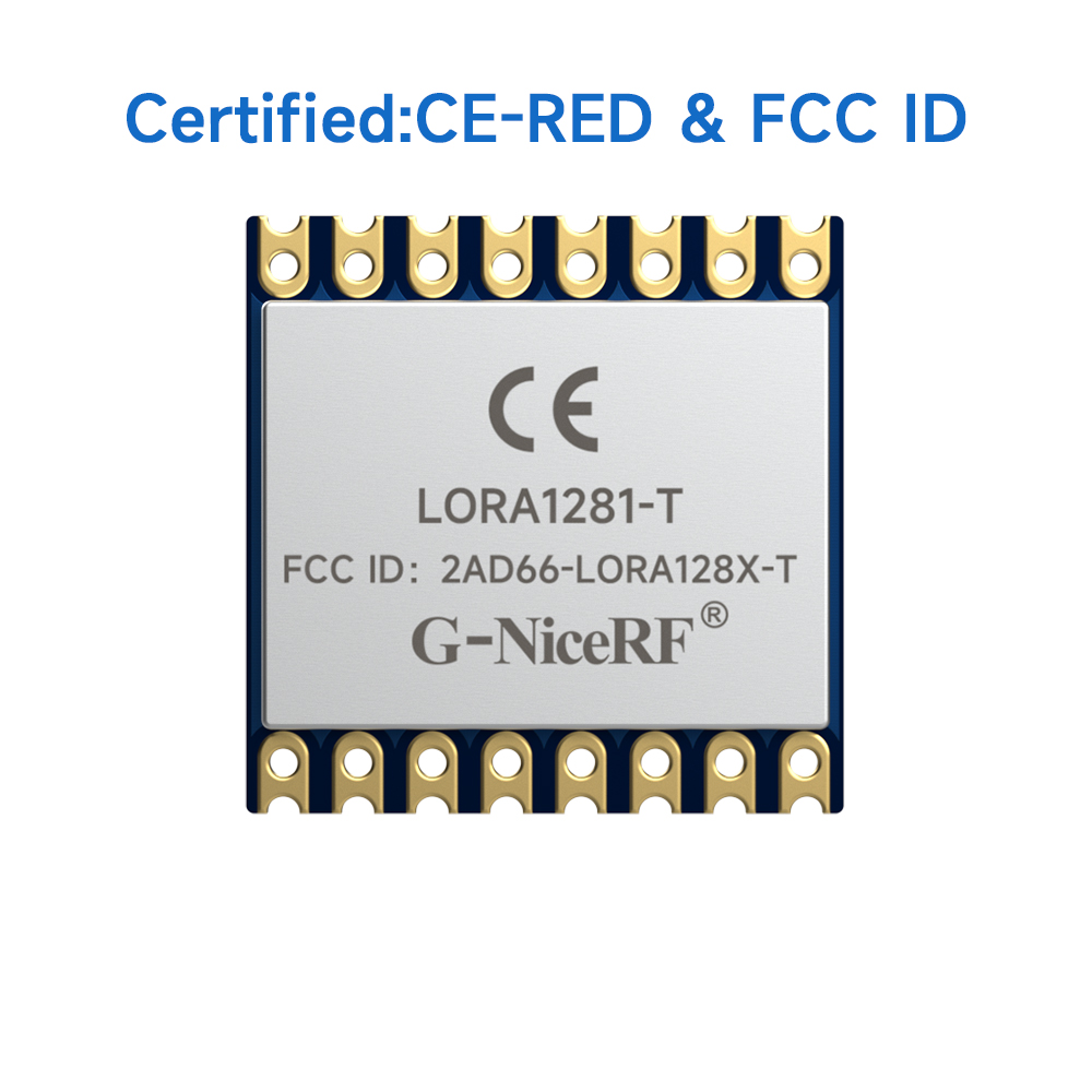 LoRa1281-TCXO: сертификация FCC ID&amp;CE-RED Сертифицированный модуль SX1281 2,4 ГГц поддерживает измерение дальности