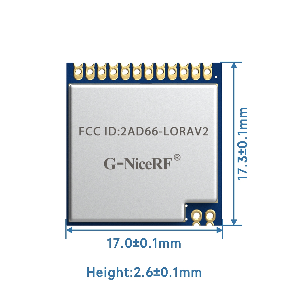 LoRa1276-915: сертифицированный FCC ID интерфейсный модуль LoRa SX1276 915 МГц
