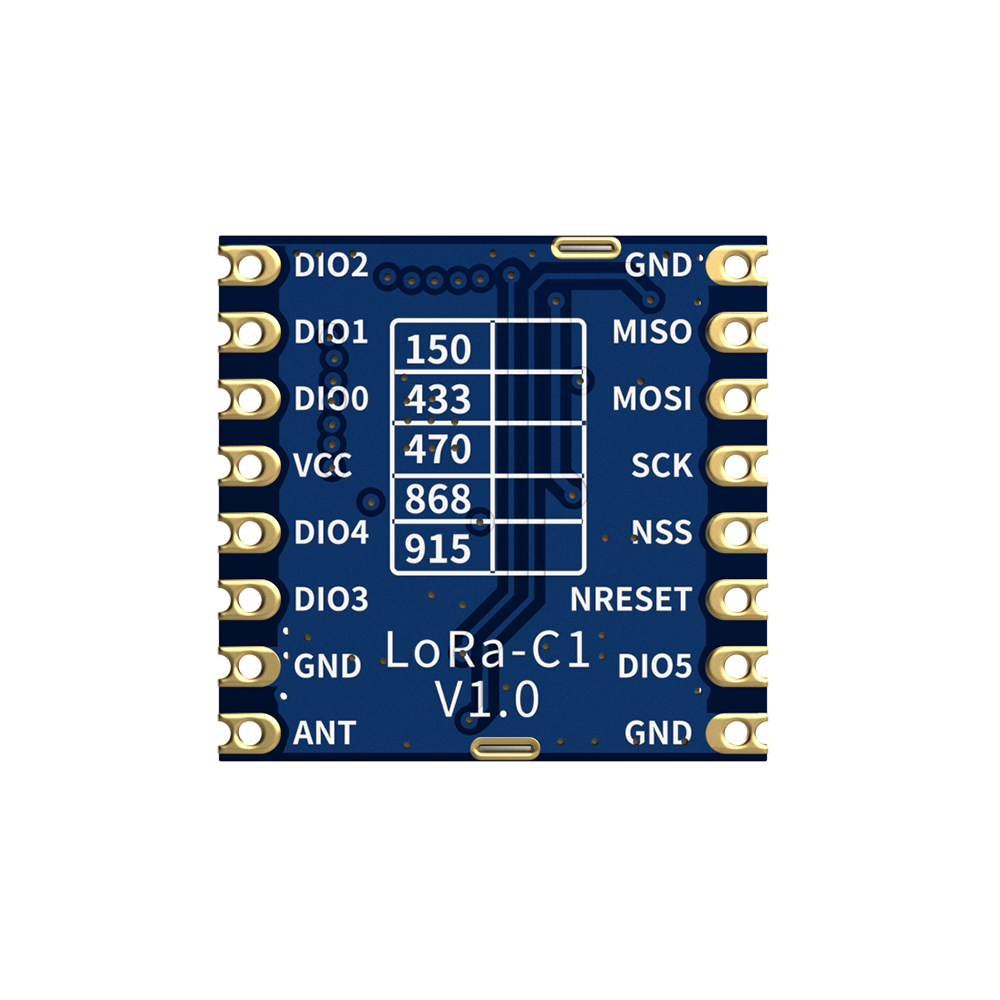 LoRa1276-C1-868: модуль LoRa SX1276 868 МГц 100 мВт, сертифицированный CE-RED, с защитой от электростатического разряда