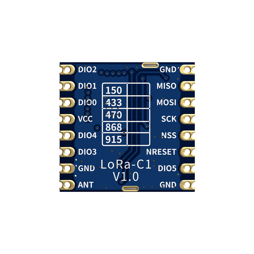 LoRa1276-C1-915: сертифицированный FCC ID модуль LoRa SX1276 915 МГц с защитой от электростатического разряда