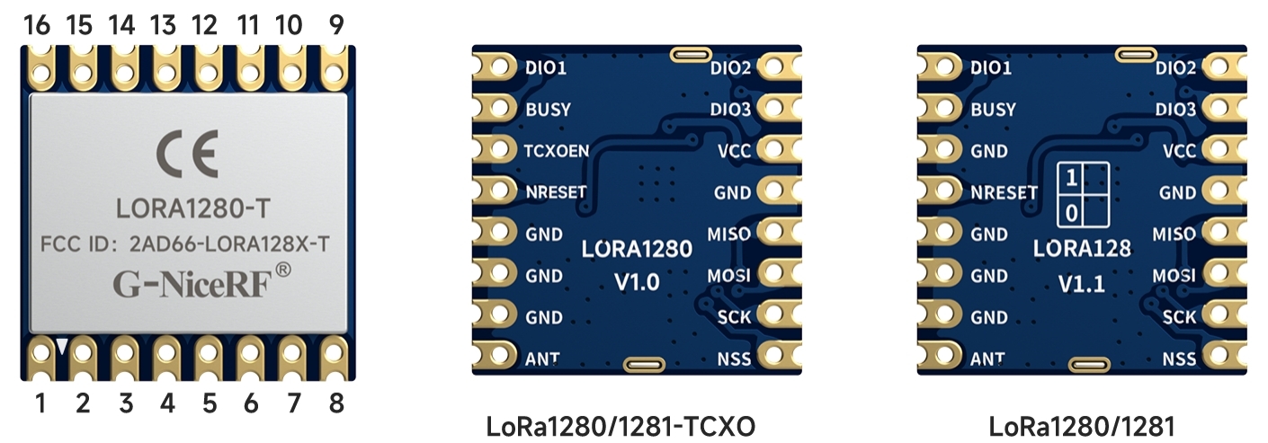 Определение контактов модуля lora 2.4G lora1281-T Определение контактов модуля lora 2.4G lora1281-T
