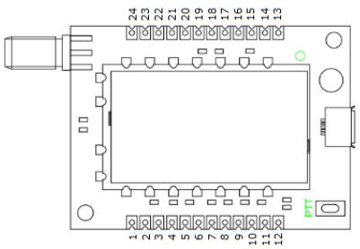 Определение контактов беспроводного модуля DMR828S.