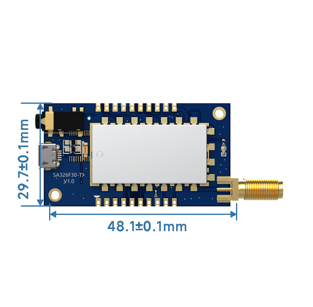 SA326F30: беспроводной аудиомодуль с низкой задержкой и частотой дискретизации 48K
