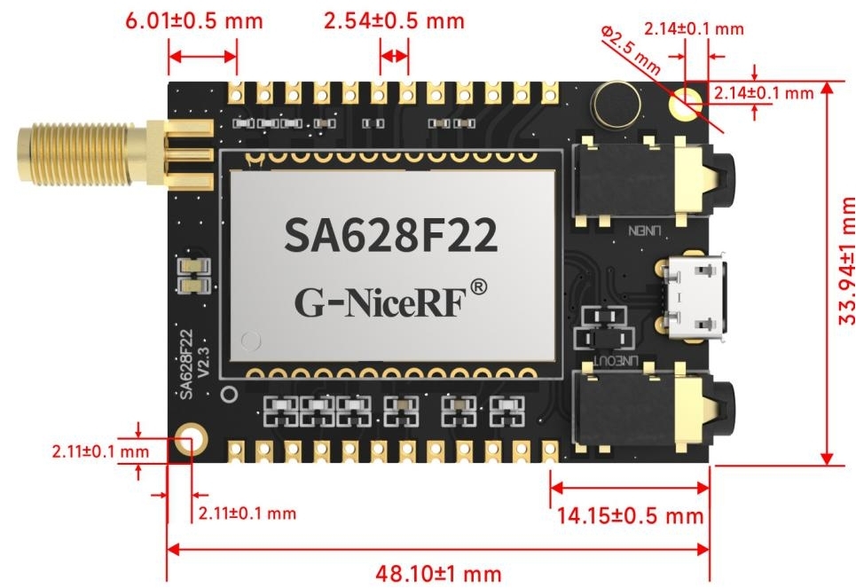 Модуль полнодуплексной аудиосвязи для рации SA628F22 Модуль полнодуплексной аудиосвязи для рации SA628F22