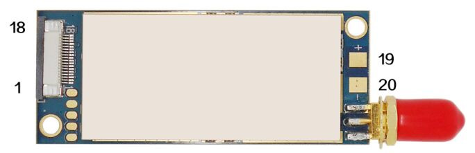 Определение контактов беспроводного модуля DMR858S. Определение контактов беспроводного модуля DMR858S.